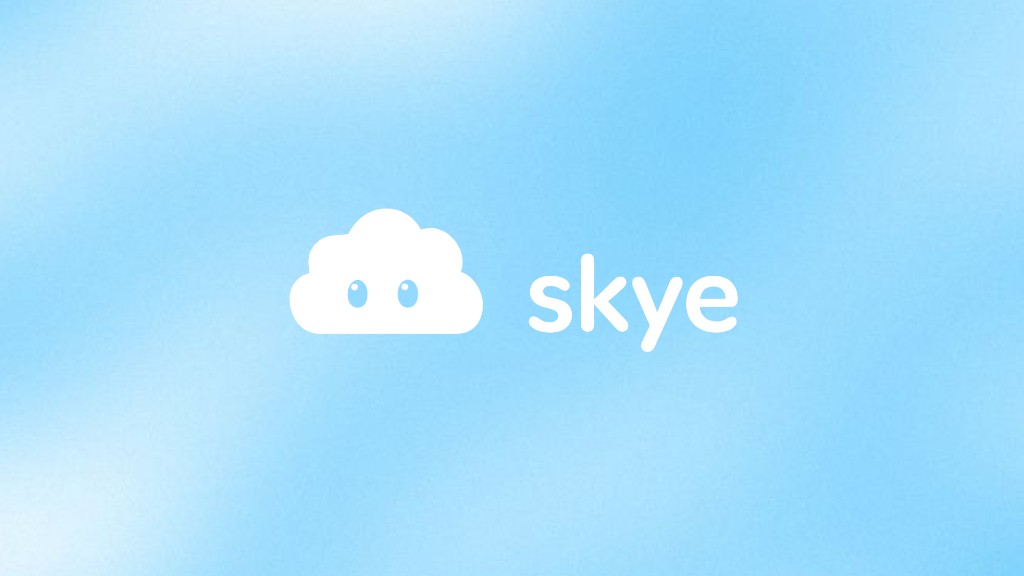Skye browser UI concept on magenta gradient